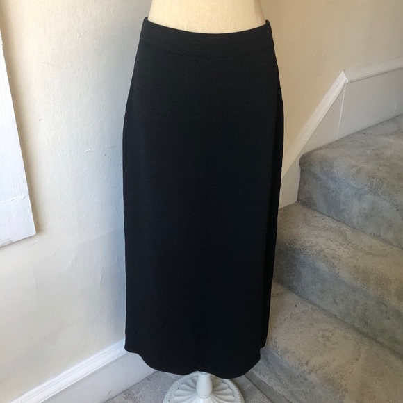 St. John Dresses & Skirts - St. John Basics Santana Knit Back Slit Midi Skirt